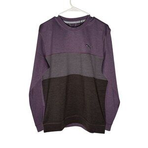 Puma Cloudspun Colorblock Striped Crewneck Sweatshirt Men's Size Small NWT!